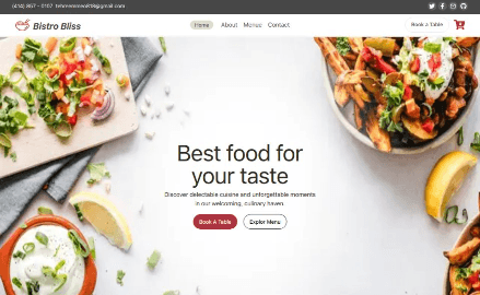 Restaurant E-Commerce Website